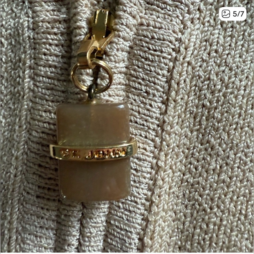 #32 🌷Vintage St. John sport cardigan by Marie gray - wool blend zip sweater- M - Picture 5 of 7